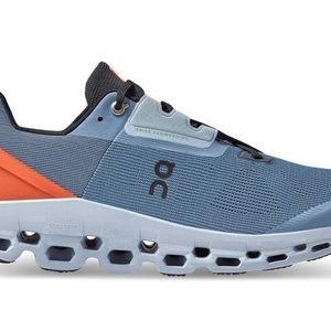 ON RUNNING CLOUDSTRATUS LAKE BLUE FLARE ORANGE with box